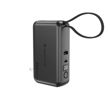 Logo trade promotional giveaways image of: Urban Vitamin Eureka hybrid GANcharger 10000mah powerbank65W