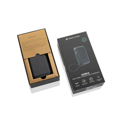 Logotrade promotional product image of: Urban Vitamin Eureka hybrid GANcharger 10000mah powerbank65W