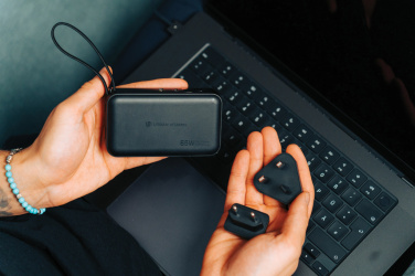 Logotrade promotional item image of: Urban Vitamin Eureka hybrid GANcharger 10000mah powerbank65W