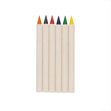 Logo trade promotional merchandise picture of: Micki GRS infinity 6pc colouring pencil set