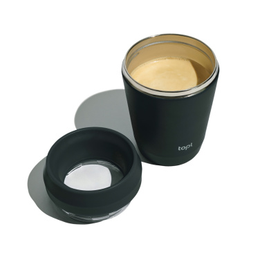 Logo trade promotional items image of: Topl Recycled Steel To Go Tumbler Patented 360 Lid 235ml