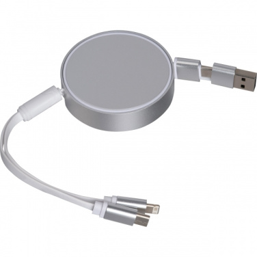 Logotrade promotional giveaway picture of: Charging cable made from recycled aluminum Ostend