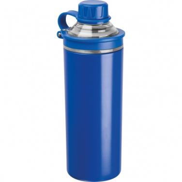 Logo trade business gifts image of: Double-walled stainless steel bottle Monza
