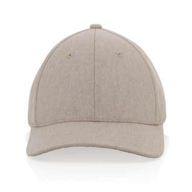 Logotrade promotional item image of: Milo AWARE™ recycled heather 6 panel cap 200gr
