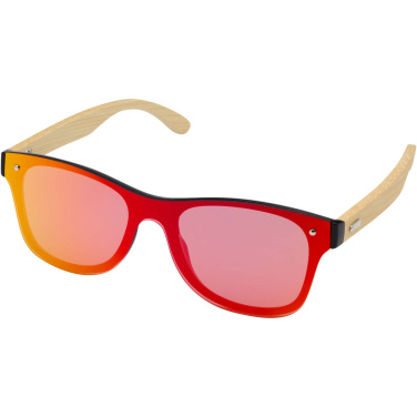 Logo trade advertising product photo of: Tan sunglasses with bamboo temples