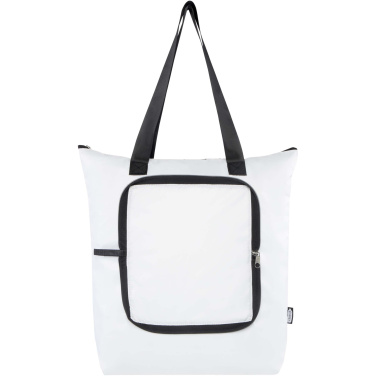 Logo trade promotional items image of: EcoFold RPET foldable tote cooler bag 15L