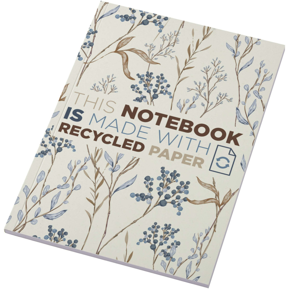 Logotrade promotional giveaway image of: Novella Austen A5 recycled soft cover notebook - 50 sheets
