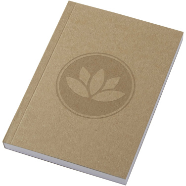 Logo trade promotional item photo of: Novella Austen A6 recycled soft cover kraft notebook - 100 sheets