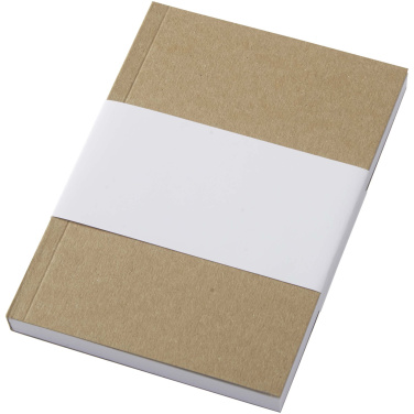 Logo trade promotional giveaways picture of: Novella Austen A6 recycled soft cover kraft notebook - 100 sheets