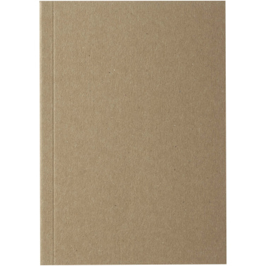Logo trade promotional merchandise picture of: Novella Austen A6 recycled soft cover kraft notebook - 50 sheets