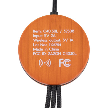 Logo trade promotional giveaways picture of: Big cable 4in1 with illuminated logo - i5w