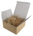 Cardboard box - 21,5 x 21,5 x 10,5 cm, beige