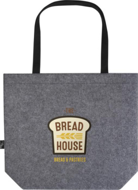 Logo trade promotional giveaway photo of: Felta GRS recycled felt gusset tote bag 20L