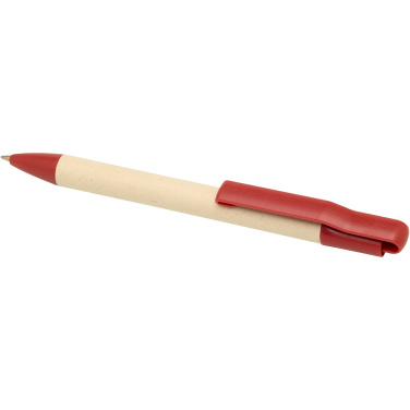 Logo trade promotional gifts image of: Liliana sugarcane paper ballpoint pen (blue ink)