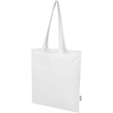 Logotrade promotional product image of: Madras Blend 140 g/m² GRS recycled cotton tote bag 7L