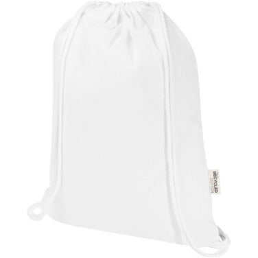 Logotrade business gifts photo of: Oregon Blend 140 g/m² GRS recycled drawstring bag 5L