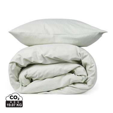 Logo trade corporate gifts image of: VINGA Montgomery premium cotton bed linen, 4 pcs set