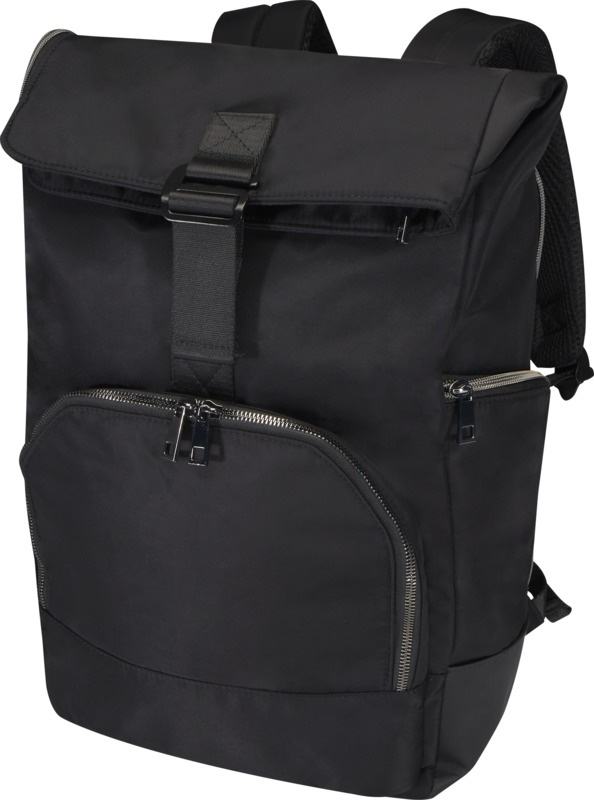 Logo trade promotional products picture of: Rhine 15” GRS recycled rolltop backpack 18L