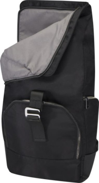 Logotrade promotional product picture of: Rhine 15” GRS recycled rolltop backpack 18L