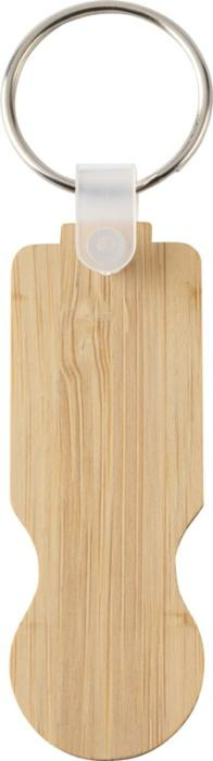 Logotrade promotional gift image of: Ronan bamboo trolley keychain