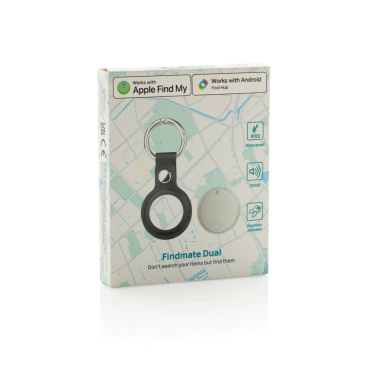 Logo trade promotional gifts picture of: Findmate Dual RCS recycled plastic item finder IPX 5