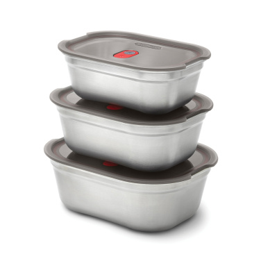 Logo trade promotional products picture of: Black+Blum Mealprep Box 3pcs Set Small, Medium, Large