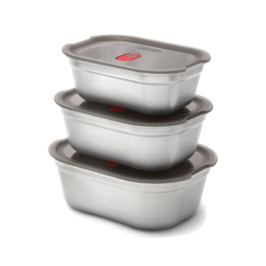Logotrade promotional item image of: Black+Blum Mealprep Box 3pcs Set Small, Medium, Large