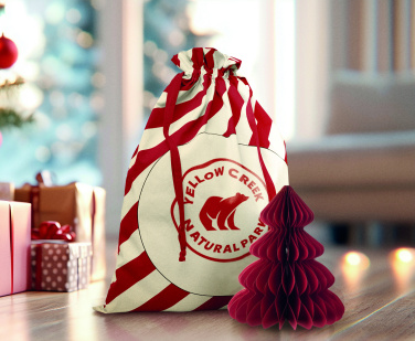 Logotrade promotional giveaway image of: Large Santa cotton bag