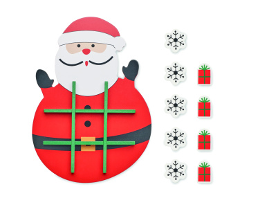 Logo trade promotional giveaways picture of: Christmas wooden tic tac toe