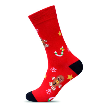 Logo trade promotional giveaways picture of: Pair of Christmas socks L