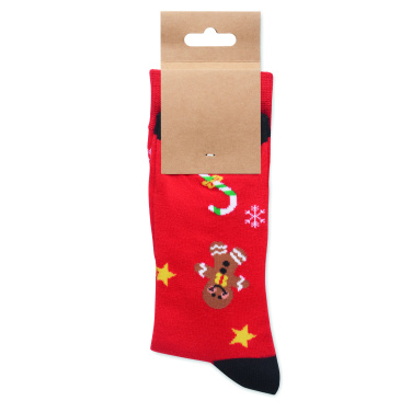 Logotrade business gift image of: Pair of Christmas socks L