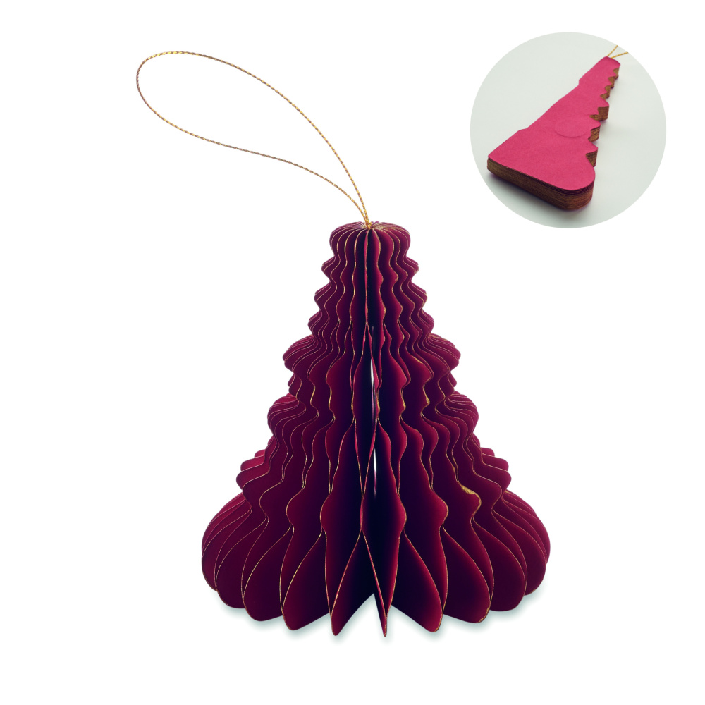 Logo trade promotional product photo of: Christmas paper tree hanger