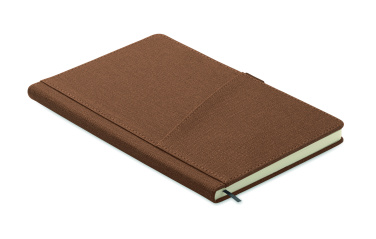 Logotrade promotional item picture of: A5 notebook PU front pocket