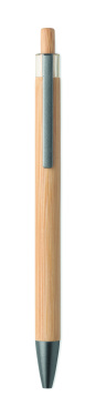 Logo trade corporate gifts picture of: Push button bamboo pen