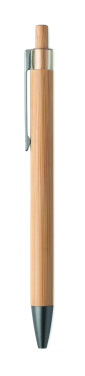 Logotrade promotional product picture of: Push button bamboo pen