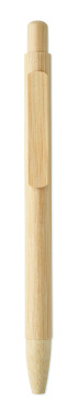 Logo trade promotional items image of: Bamboo automatic ball pen