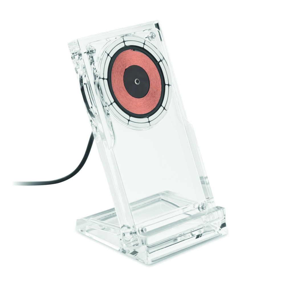 Logotrade promotional giveaways photo of: Acrylic wireless charger 15W