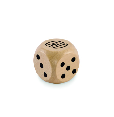 Logotrade promotional gifts photo of: Schima wooden dice 3cm dia