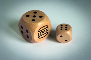 Logo trade promotional gifts image of: Schima wooden dice 3cm dia