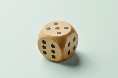 Logo trade promotional gifts image of: Schima wooden dice 5cm dia