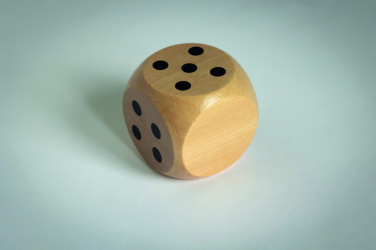 Logo trade corporate gift photo of: Schima wooden dice 5cm dia