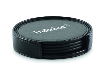 Logotrade promotional items photo of: Set of 4 PU coasters