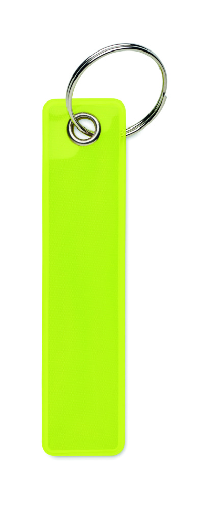 Logotrade promotional item image of: Reflective key ring in PVC