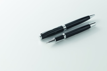 Logo trade promotional giveaways picture of: Ball pen and roller set