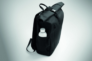 Logotrade promotional items photo of: Rolltop laptop rucksack 600D