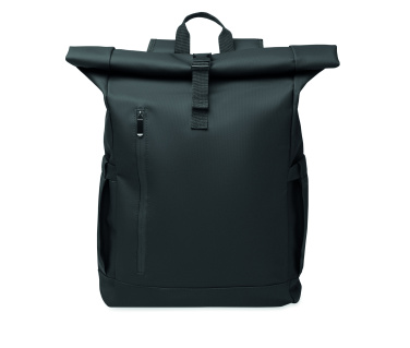 Logo trade advertising products image of: Rolltop laptop rucksack 600D