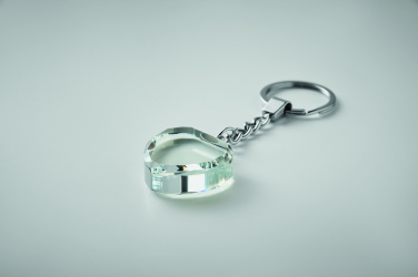 Logotrade promotional products photo of: Glass heart award key ring