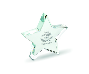 Logo trade promotional merchandise picture of: Glass star award