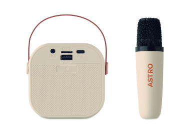 Logo trade promotional gifts image of: Karaoke set speaker