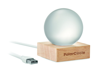 Logo trade promotional gifts image of: LED glass ball